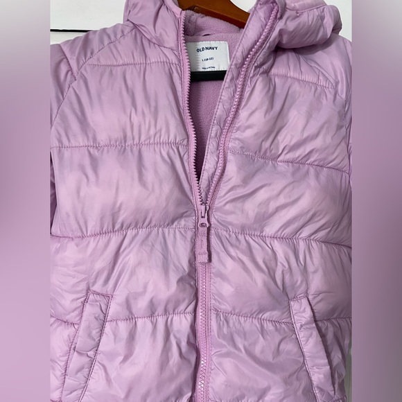 OLD NAVY GIRLS WINTER JACKET PURPLE, SIZE L (10-12 year) puffer jacket(B6) - Picture 4 of 17